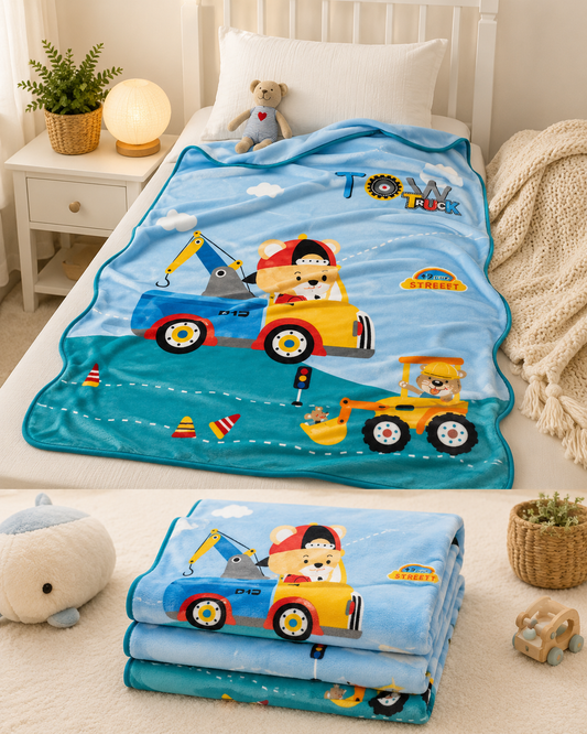 Dreamscape Flannel Wrap — Ultra-Soft AC Blanket for Little Adventurers
