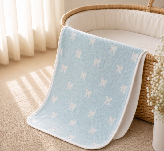 Hushknit Swaddle Wrap — Jacquard Cotton Blanket