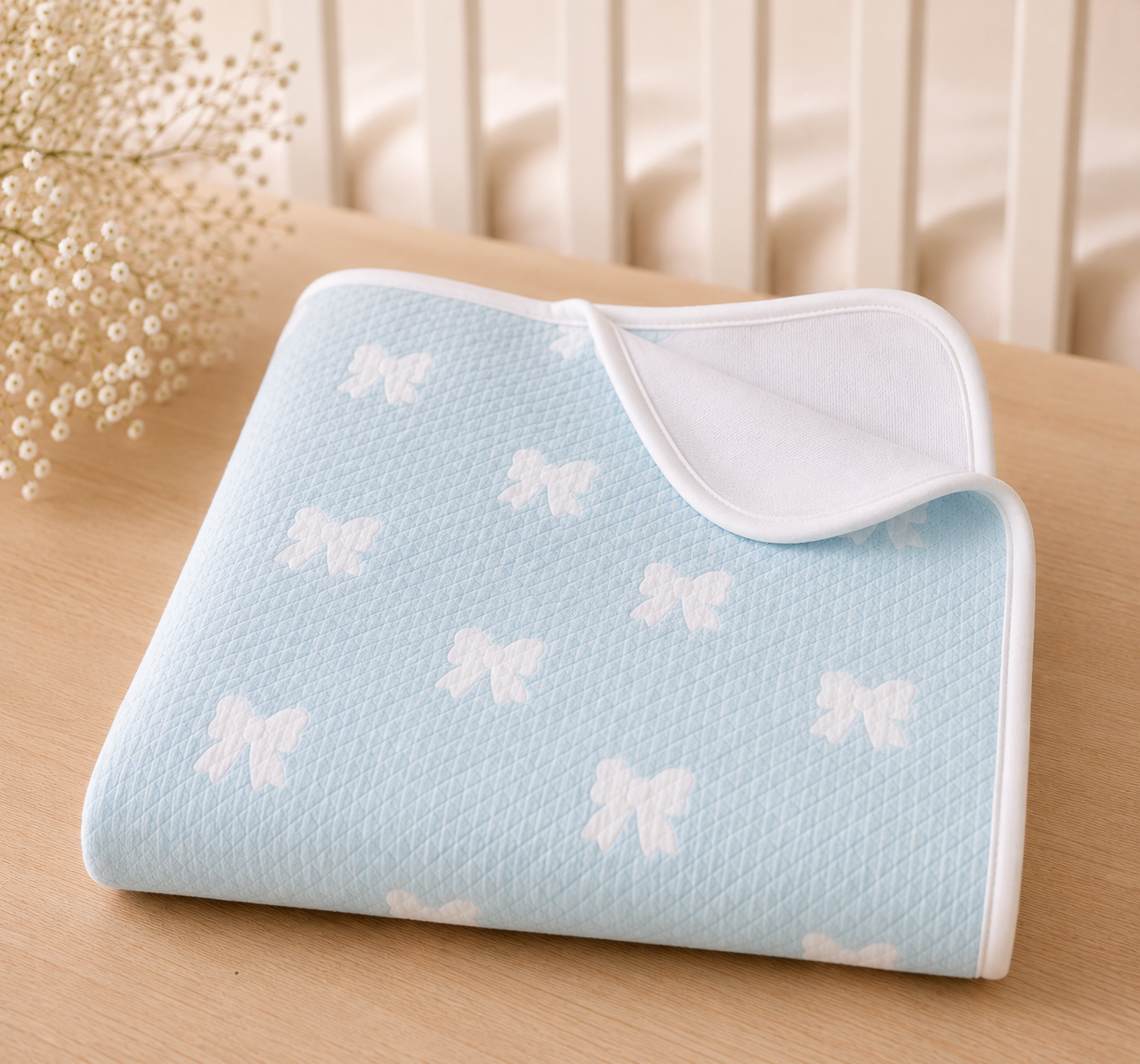 Hushknit Swaddle Wrap — Jacquard Cotton Blanket