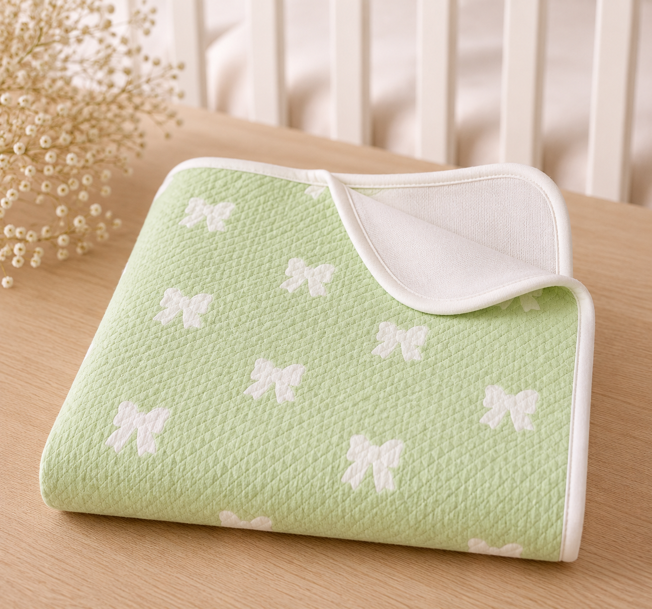 Hushknit Swaddle Wrap — Jacquard Cotton Blanket