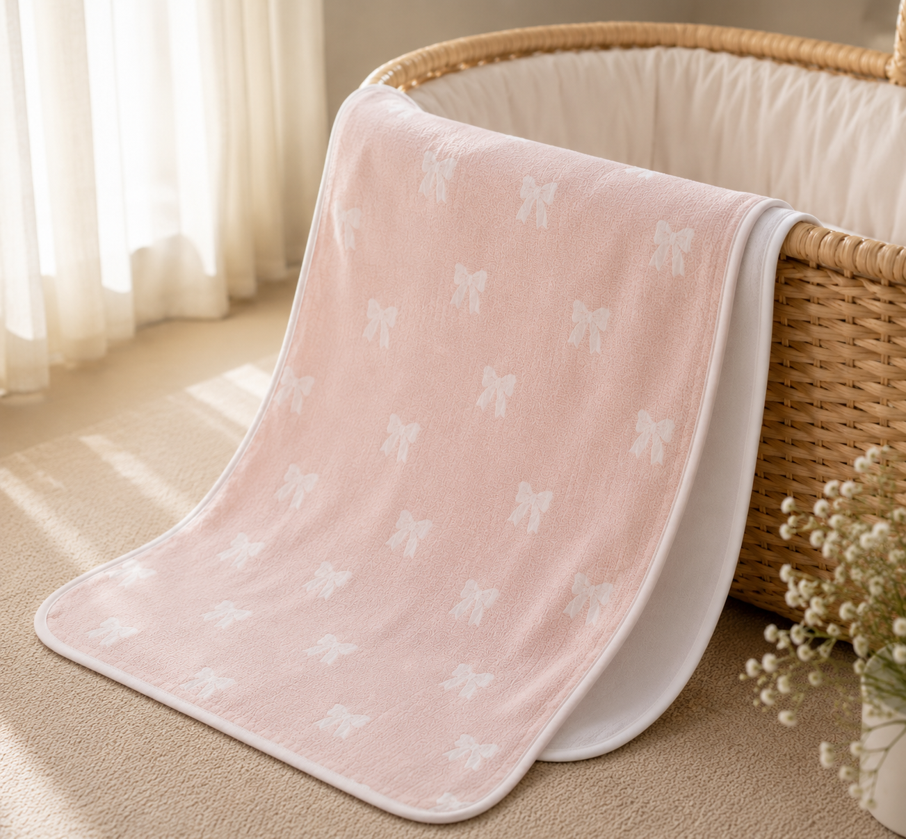 Hushknit Swaddle Wrap — Jacquard Cotton Blanket