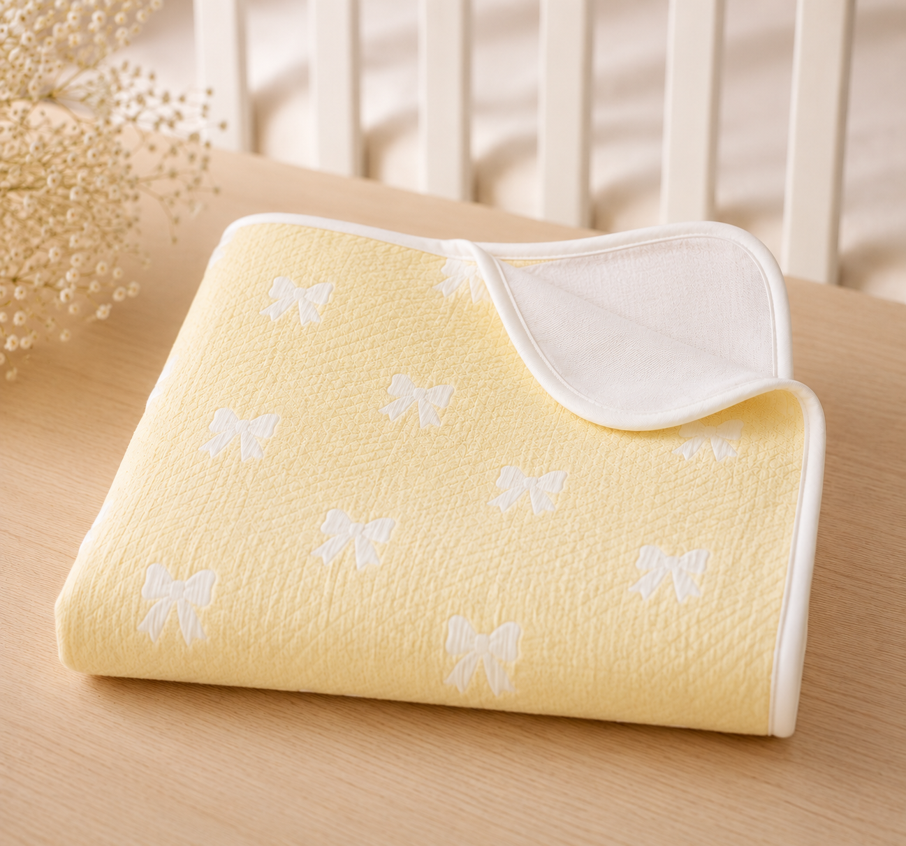 Hushknit Swaddle Wrap — Jacquard Cotton Blanket