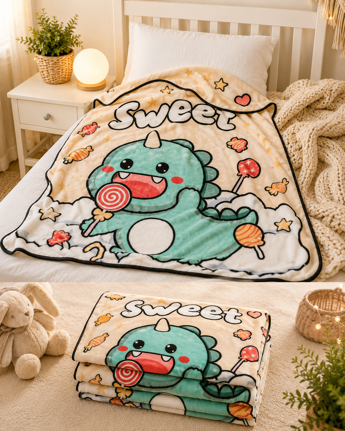 Dreamscape Flannel Wrap — Ultra-Soft AC Blanket for Little Adventurers