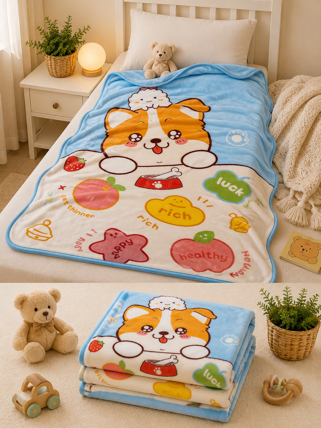 Dreamscape Flannel Wrap — Ultra-Soft AC Blanket for Little Adventurers