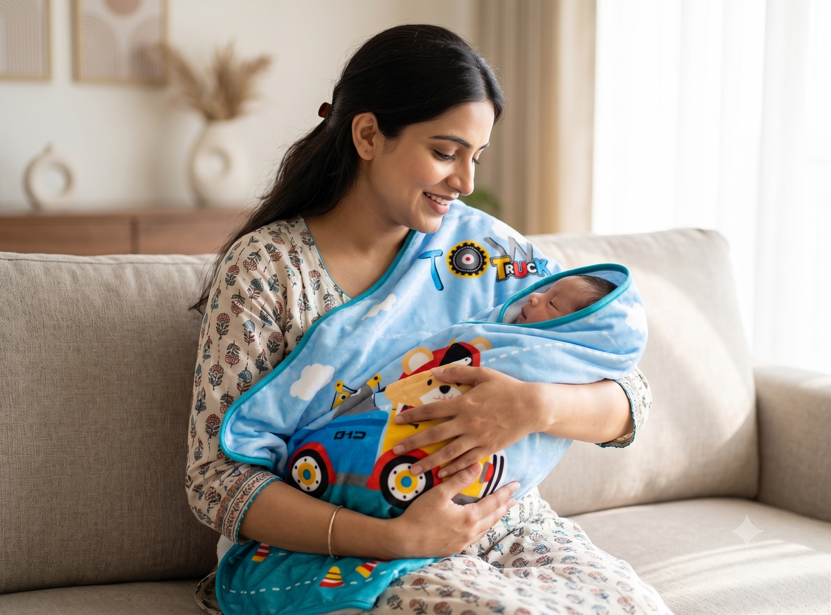Dreamscape Flannel Wrap — Ultra-Soft AC Blanket for Little Adventurers