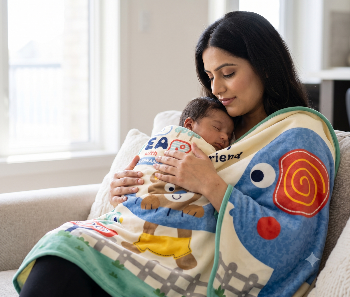 Dreamscape Flannel Wrap — Ultra-Soft AC Blanket for Little Adventurers
