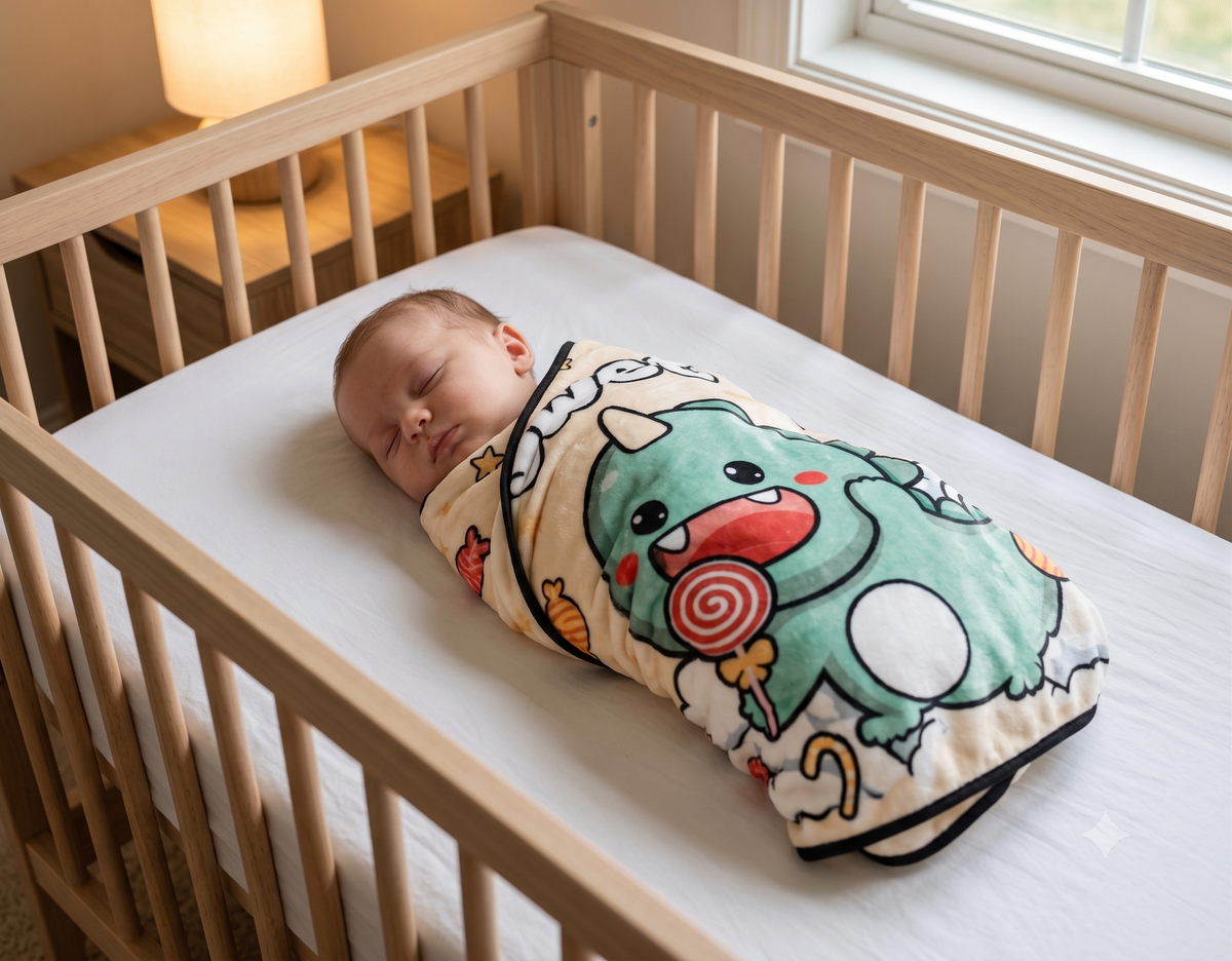 Dreamscape Flannel Wrap — Ultra-Soft AC Blanket for Little Adventurers