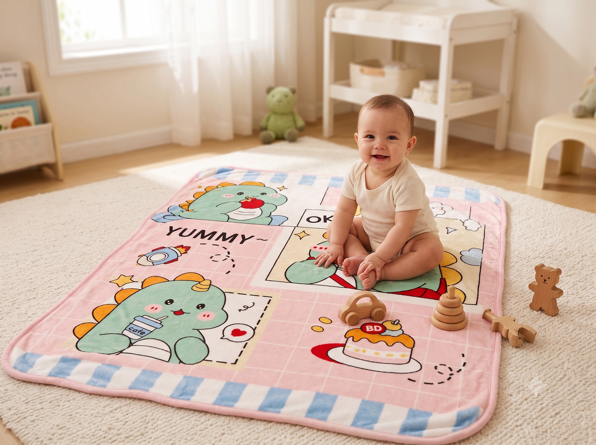 Dreamscape Flannel Wrap — Ultra-Soft AC Blanket for Little Adventurers