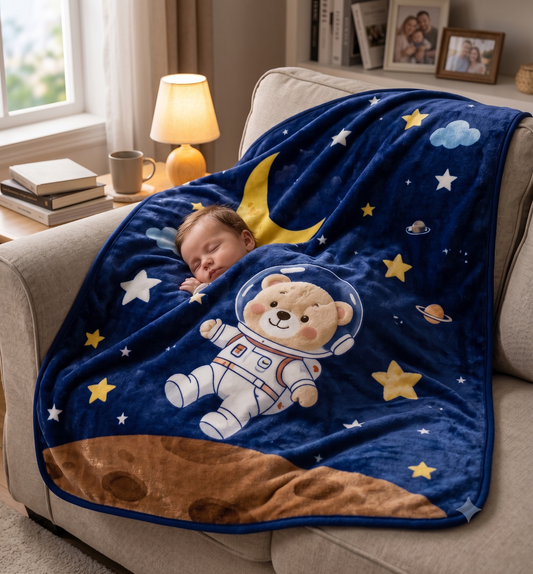 Dreamscape Flannel Wrap — Ultra-Soft AC Blanket for Little Adventurers