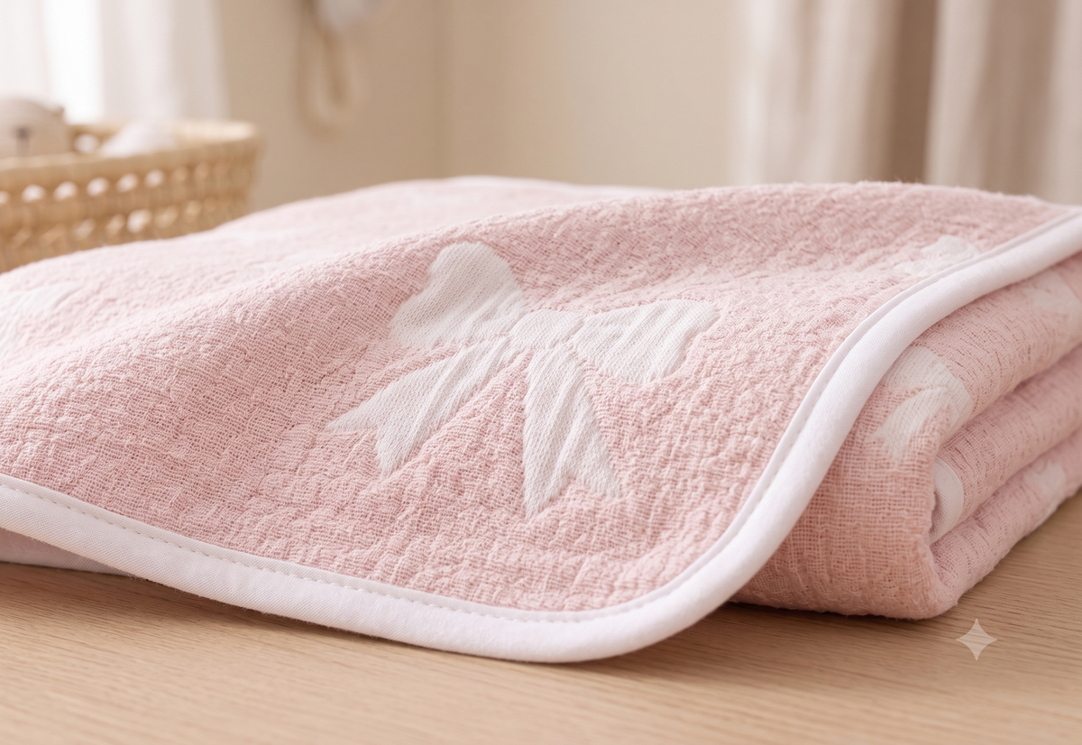 Hushknit Swaddle Wrap — Jacquard Cotton Blanket
