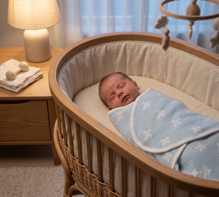 Hushknit Swaddle Wrap — Jacquard Cotton Blanket